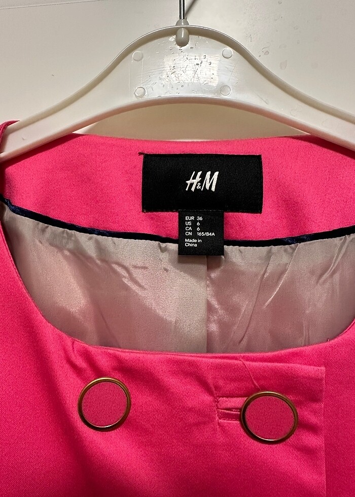 Fuşya ceket - Görsel 2