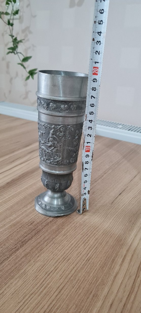 Alman Rein Zinn Kabartmalı Shot Bardağı - Görsel 4