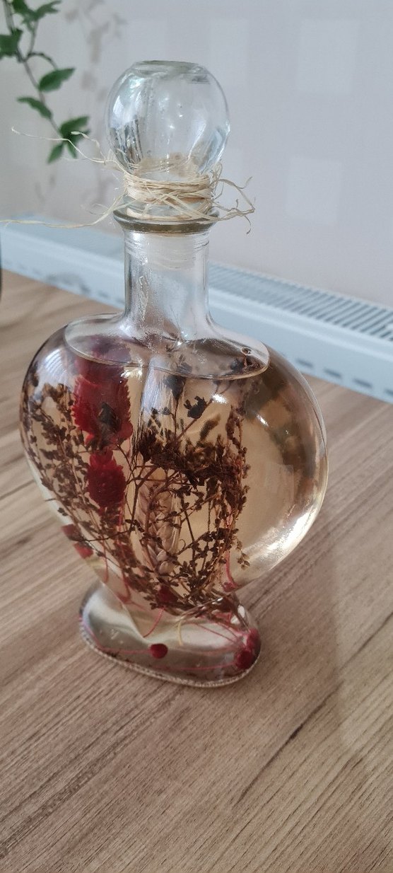 Şeffaf Cam Vazolu Dekoratif Şişe - Görsel 2