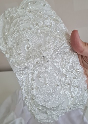 Saten Tesettür Gelinlik - Görsel 11