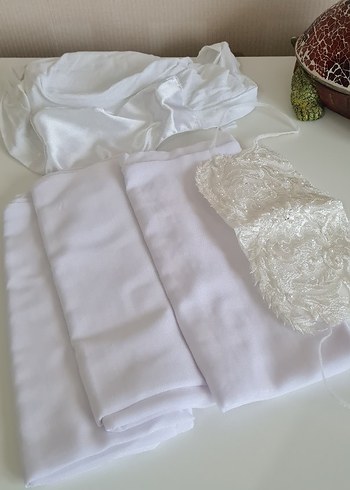 Saten Tesettür Gelinlik - Görsel 10