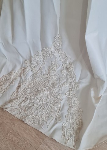 Saten Tesettür Gelinlik - Görsel 9