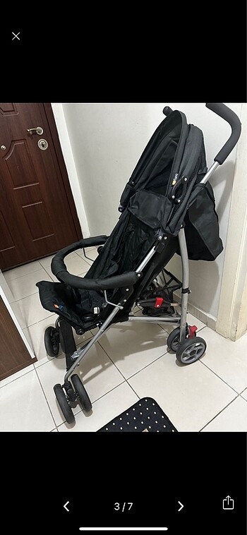 Diğer Beden Siyah baston bebek arabası