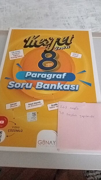 Günay yayınları paragraf soru bankası 