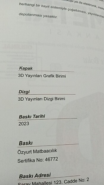  3D yayınları Ayt geometri soru bankası 