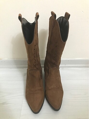 Mango Soho kahverengi kovboy çizme