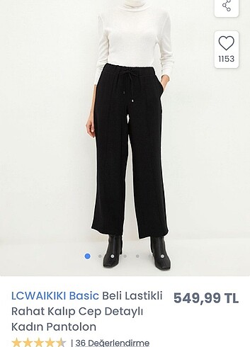 38 Beden LCW Beli Lastikli Rahat Kalıp Pantolon