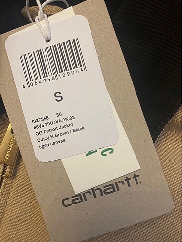 s/m Beden ten rengi Renk Carhartt Wip OG Detroit Ceket