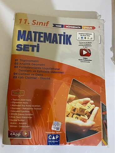 11. sınıf çap yayınları matematik seti