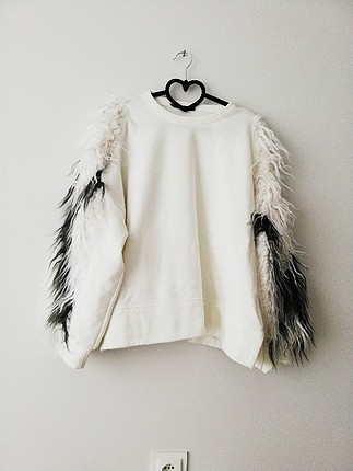 zara model tüylü sweat