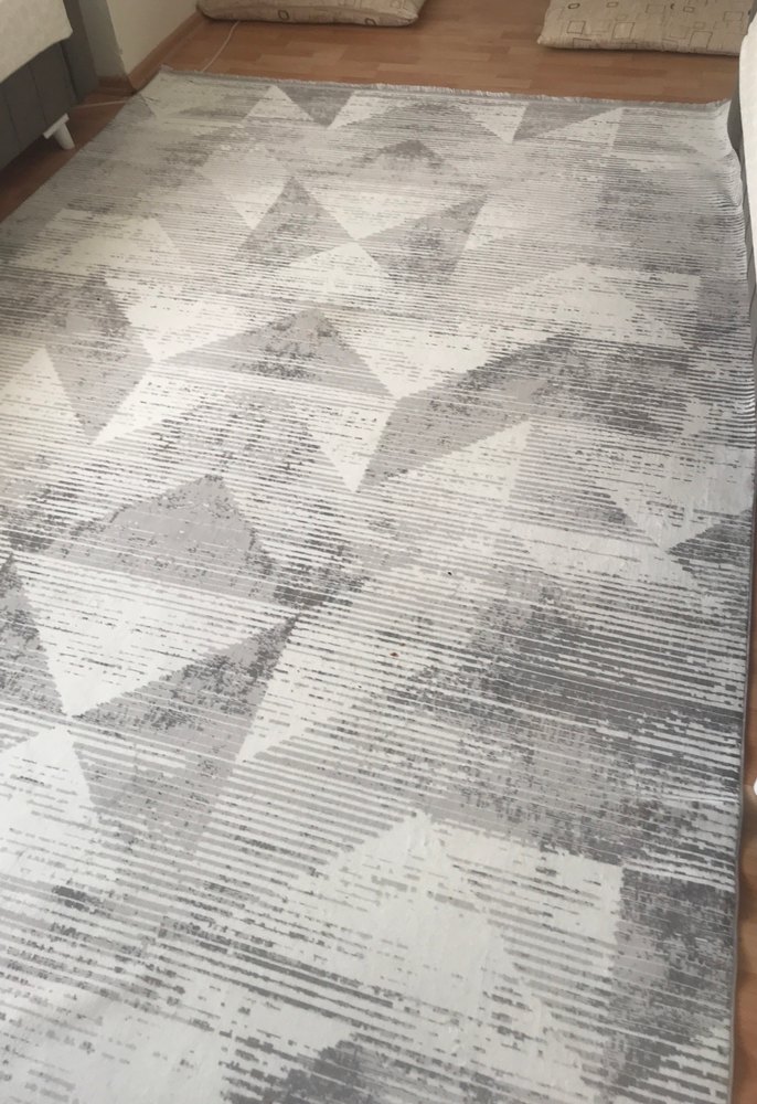 Gri Çağdaş Desenli Halı - Görsel 2