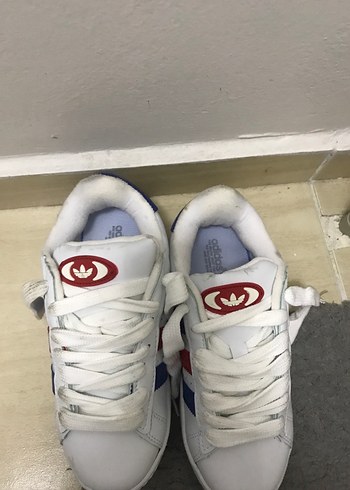 Beyaz Renkli Bağcıklı Kadın Spor Ayakkabı - Görsel 5