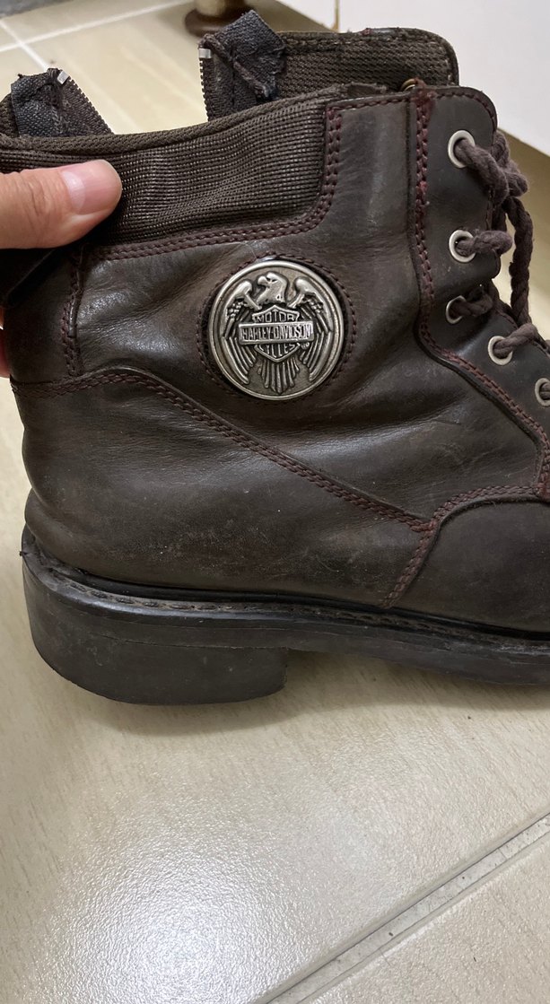 Kahverengi Deri Tokalı Biker Botları - Görsel 3