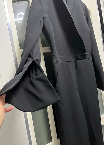 Kadın Siyah Uzun Tulum - Görsel 3