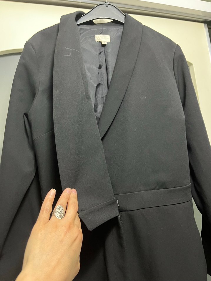 Kadın Siyah Uzun Tulum - Görsel 4