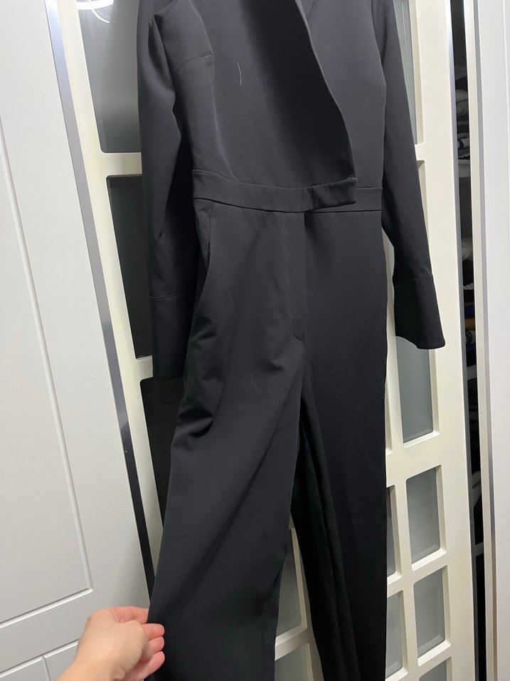 Kadın Siyah Uzun Tulum - Görsel 2