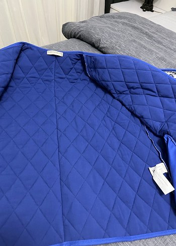 Bohem Desenli Mavi Kadın dış giyim - Görsel 4