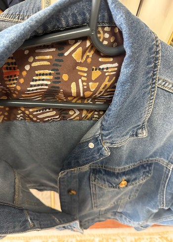 Düğmeli Mavi Kadın Kot Ceket - Görsel 3