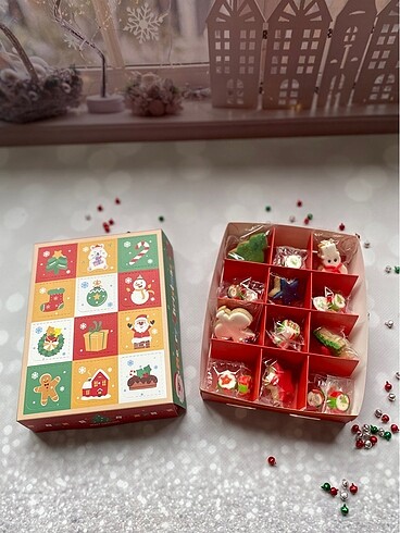 Yılbaşı advent calendar kutu