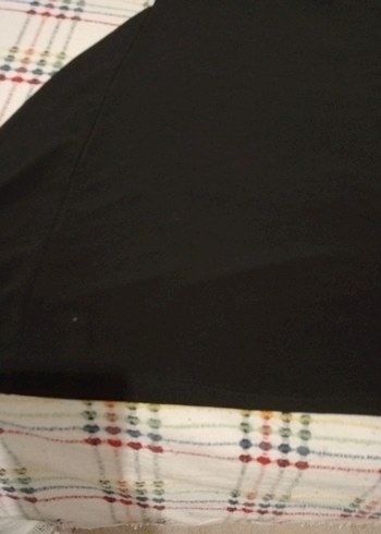 Siyah, Uzun, Salaş Kesim Kadın Tişört - Görsel 3