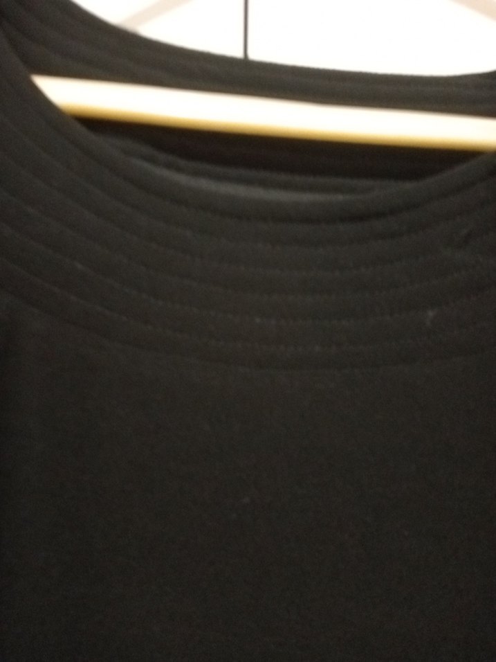 Siyah Midi Triko Elbise - Görsel 5