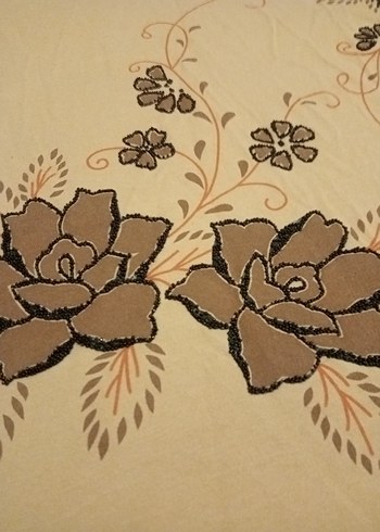 Bej Bohem Dantel Detaylı Hamile Bluzu - Görsel 4