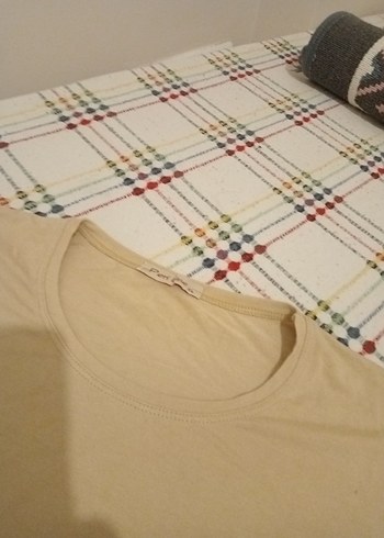 Bej Bohem Dantel Detaylı Hamile Bluzu - Görsel 5