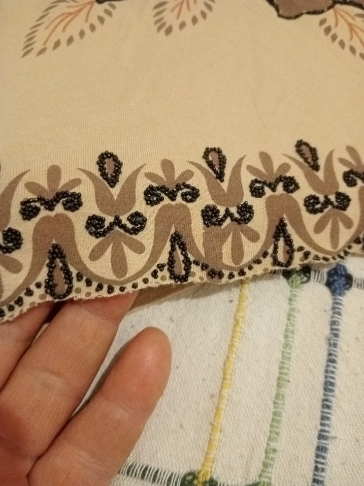 Bej Bohem Dantel Detaylı Hamile Bluzu - Görsel 3