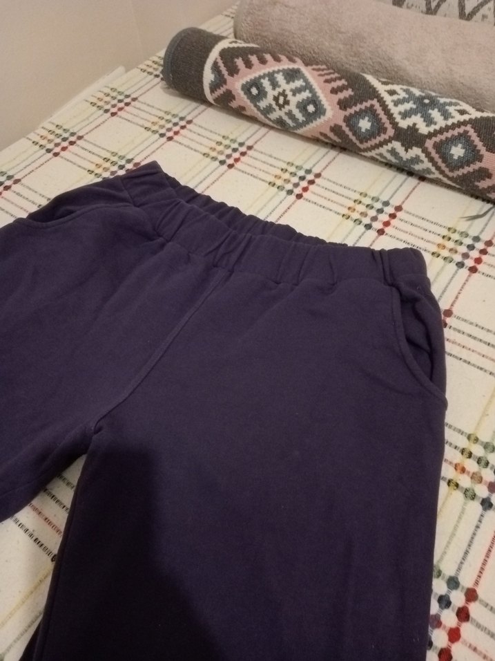 Mor Rahat Kesim Kadın Kumaş Pantolon - Görsel 3