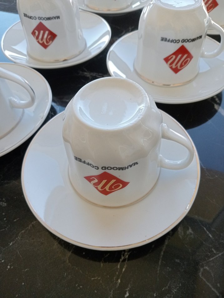 Beyaz Seramik 6'lı Fincan ve Tabak Seti - Görsel 2