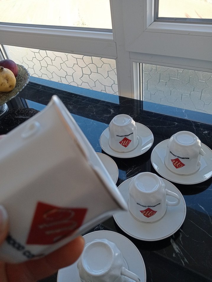 Beyaz Seramik 6'lı Fincan ve Tabak Seti - Görsel 4