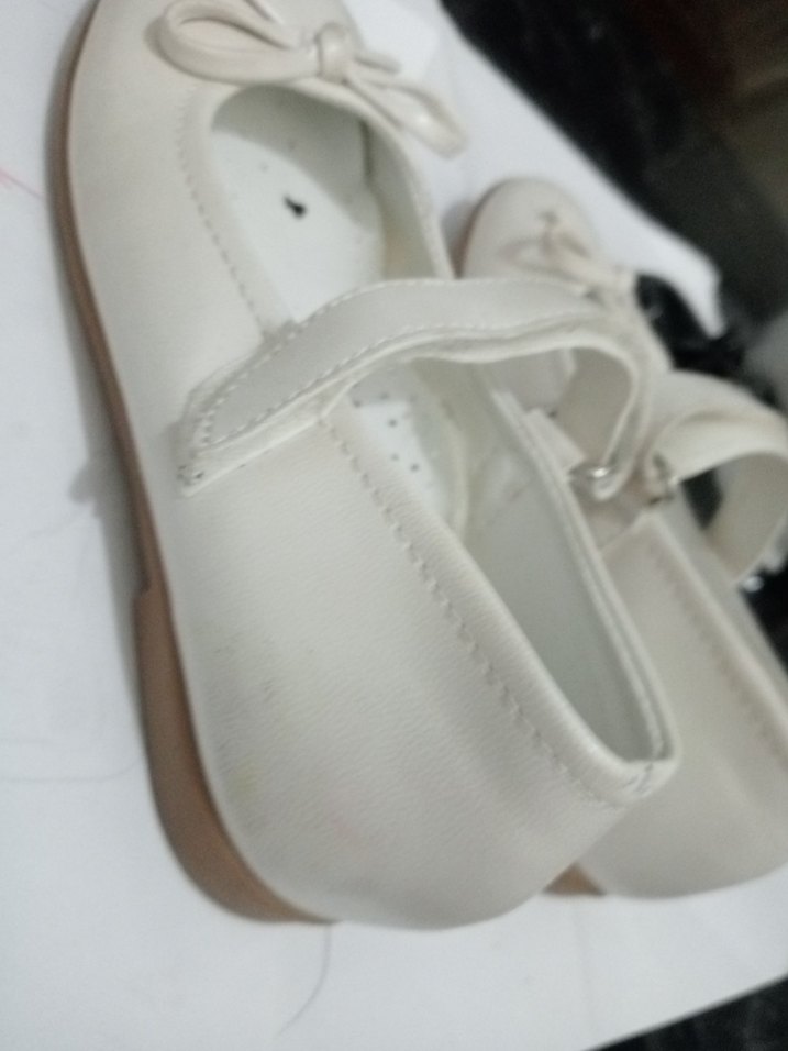 Beyaz Kız Çocuk Babet Ayakkabı - Görsel 3