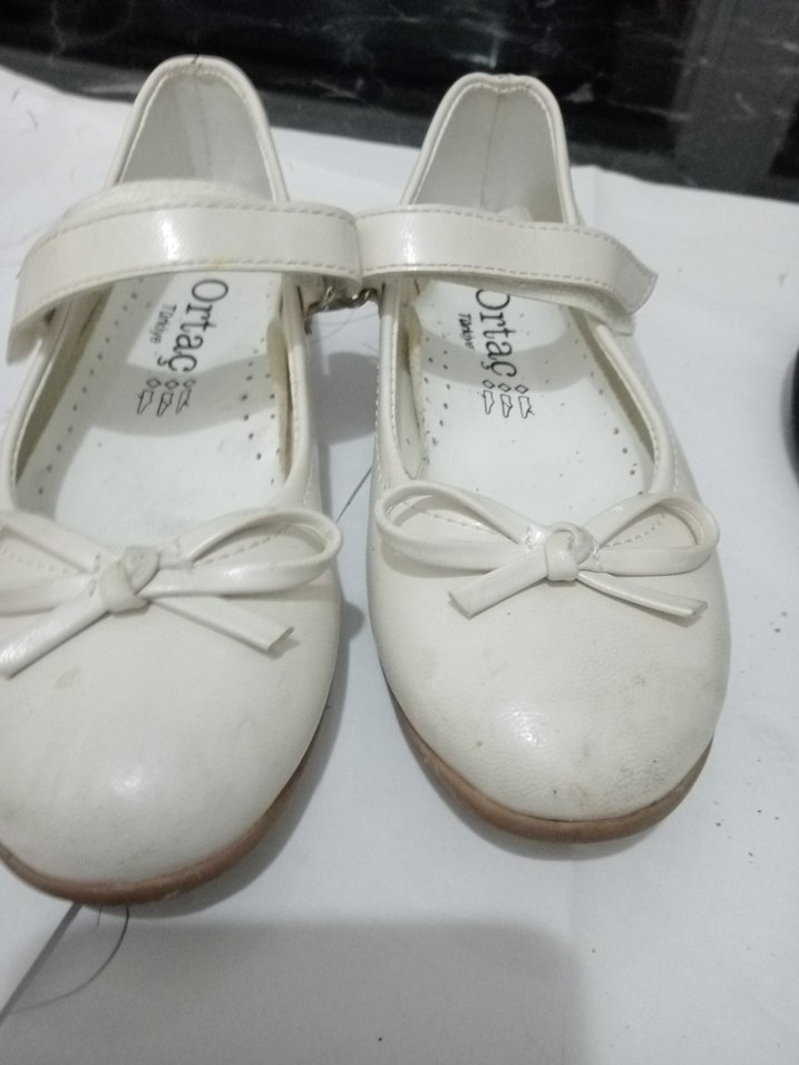 Beyaz Kız Çocuk Babet Ayakkabı - Görsel 4
