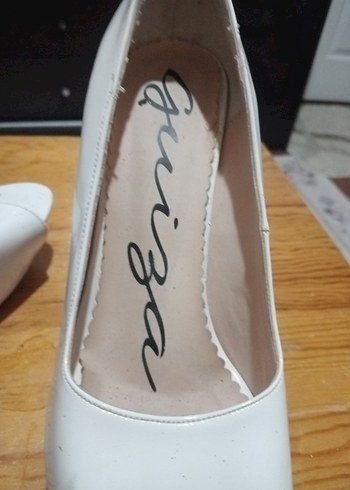 Beyaz Rugan Topuklu Kadın Stiletto - Görsel 7