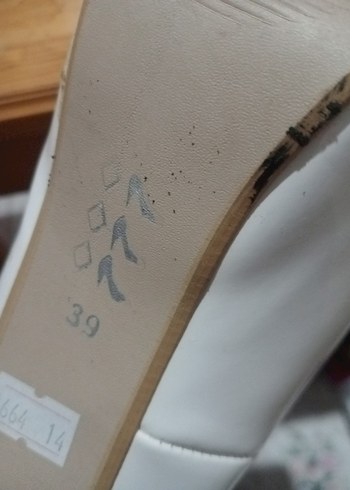 Beyaz Rugan Topuklu Kadın Stiletto - Görsel 6