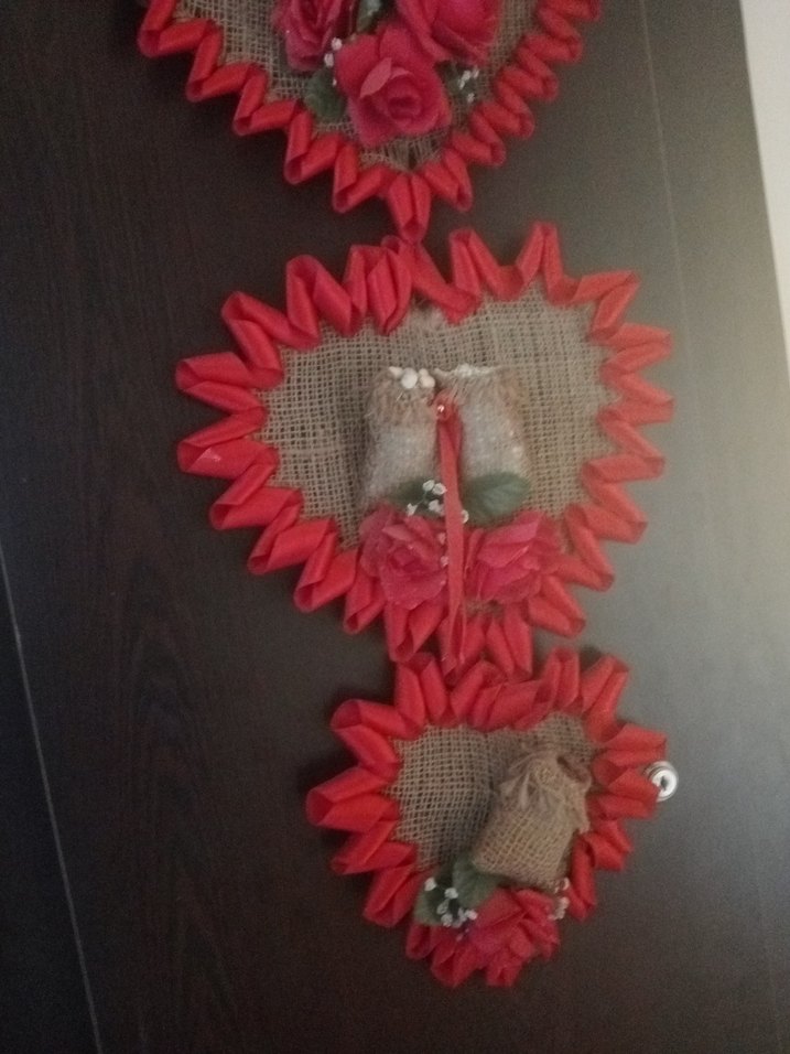 Kırmızı Kalp Tasarımlı Duvar Süsü - Görsel 3