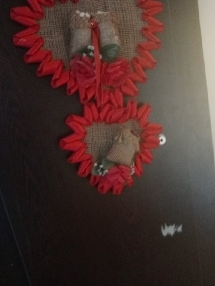 Kırmızı Kalp Tasarımlı Duvar Süsü - Görsel 4