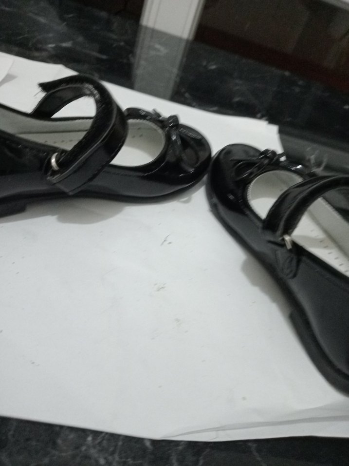 Tokalı Siyah Kız Çocuk Babet Ayakkabı - Görsel 5