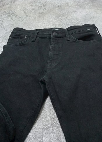 Erkek Siyah Dar Kesim Jean - Görsel 3