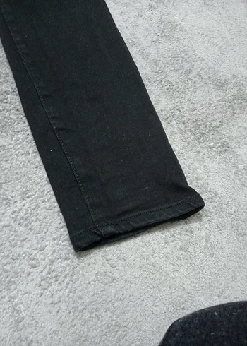 Erkek Siyah Dar Kesim Jean - Görsel 2