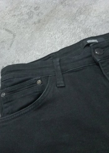 Erkek Siyah Dar Kesim Jean - Görsel 4