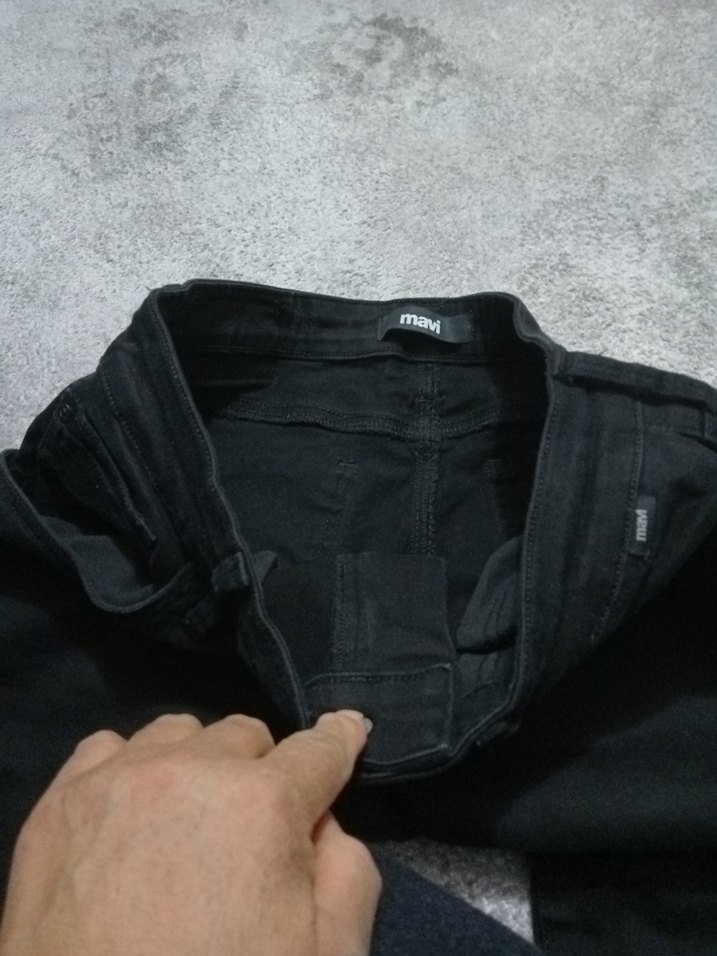 Erkek Siyah Dar Kesim Jean - Görsel 5