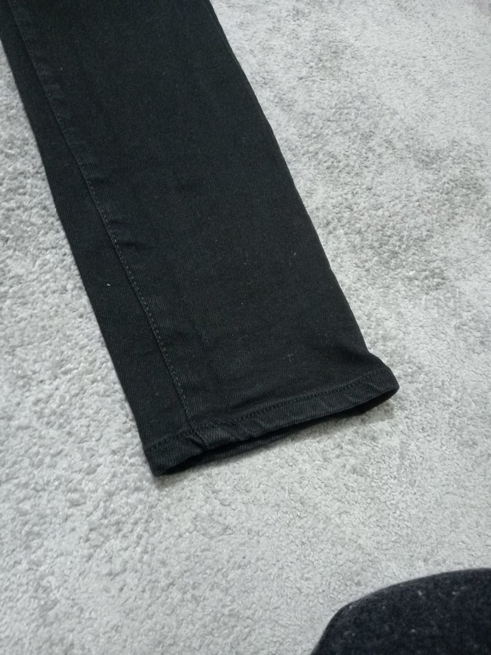 Erkek Siyah Dar Kesim Jean - Görsel 2