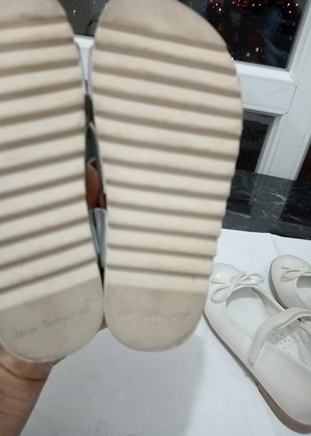 Beyaz Lastikli Kız Çocuk Babet - Görsel 6