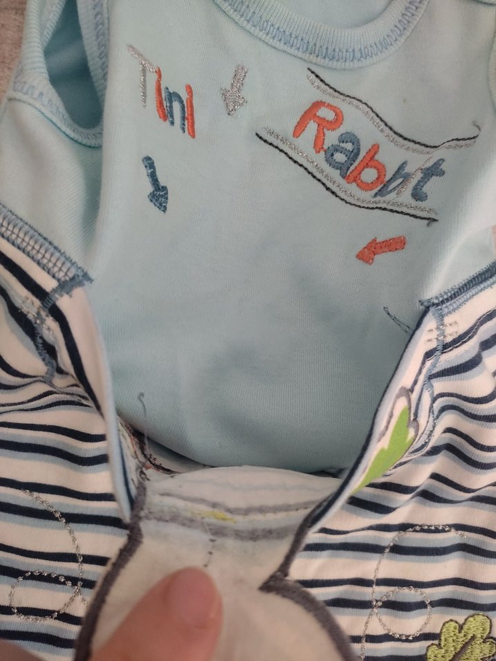 Renkli Baskılı Erkek Bebek Askılı Tulum - Görsel 3