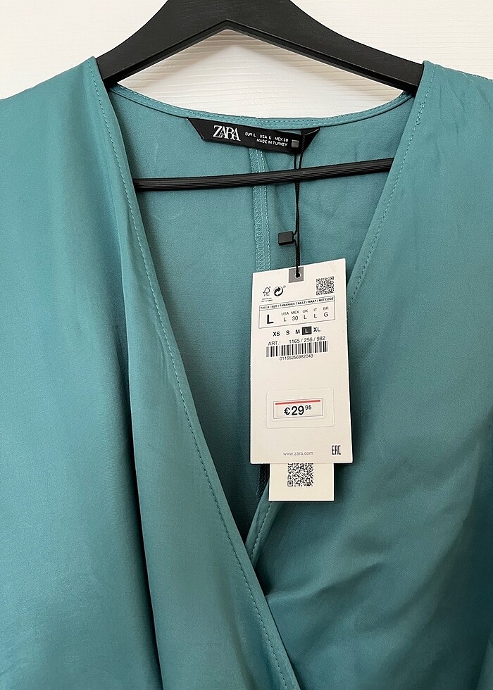 Zara saten elbise - Görsel 3