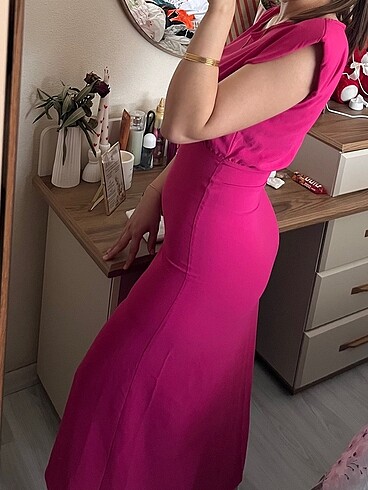 38 Beden pembe Renk Pembe elbise