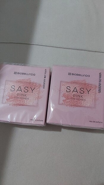 2 adet Sasy pink parfum