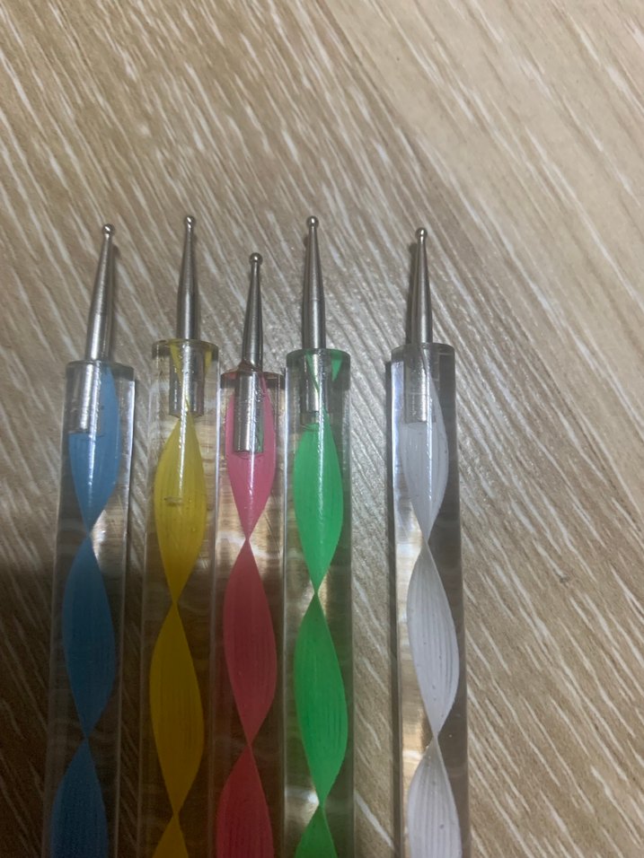 Renkli Tırnak Süsleme Çift Uçlu Kalem Seti - Görsel 2