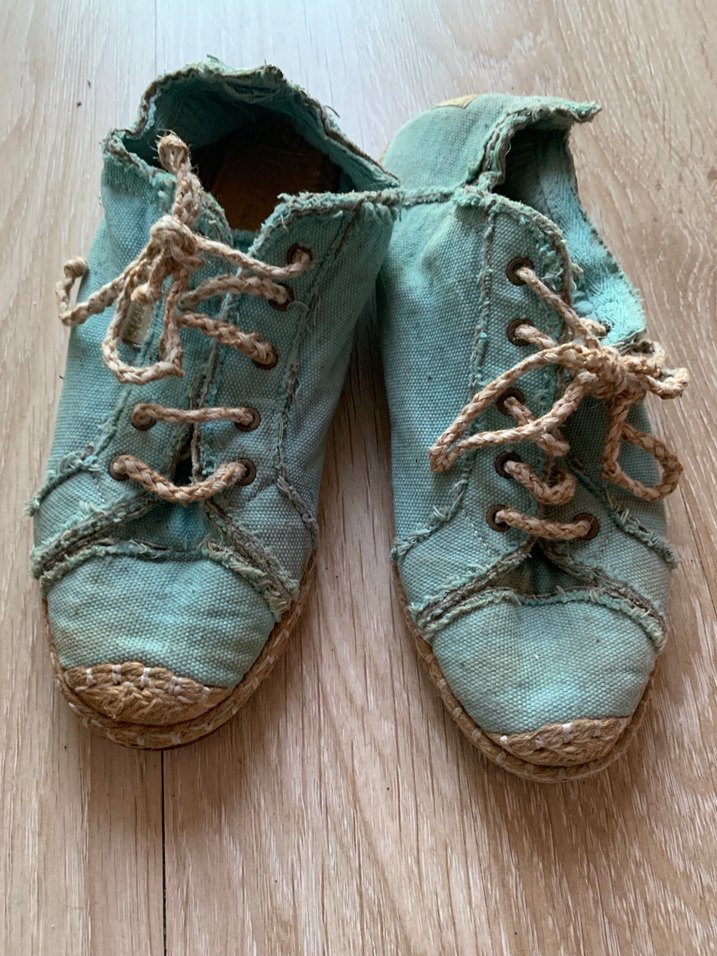 Turkuaz Keten ayakkabı - Görsel 3